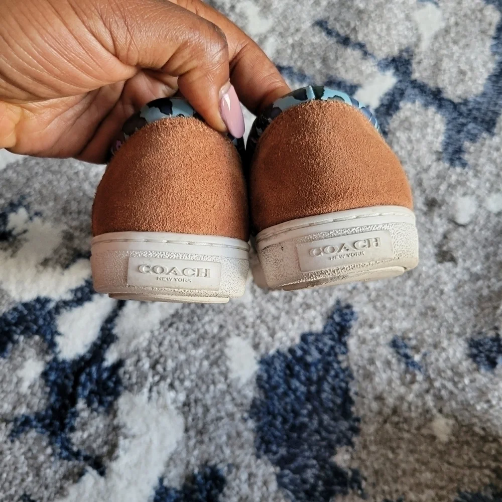 Coach wildbeast napa slip on sneakers brown/mist